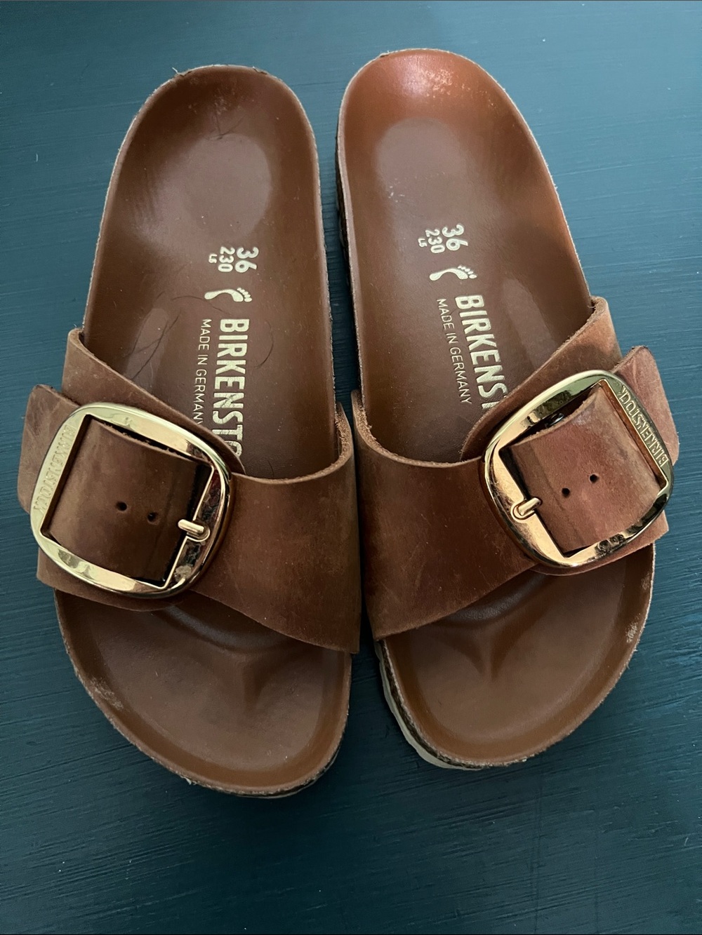 Birkenstock Kids Brown Madrid Big Buckle Sandals